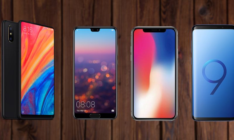 Nieuwe smartphones glas notch design ontwerp iPhone Samsung OnePlus