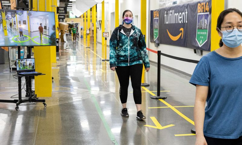 Amazon gebruikt AI in om social distancing te handhaven