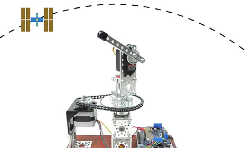 Zo maak je een robot die continu aanwijst waar het ISS zweeft