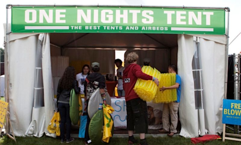 Daar is dan de One Nights Tent