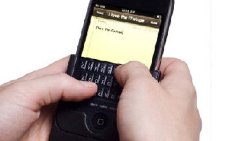 Extern toetsenbordje voor de iPhone