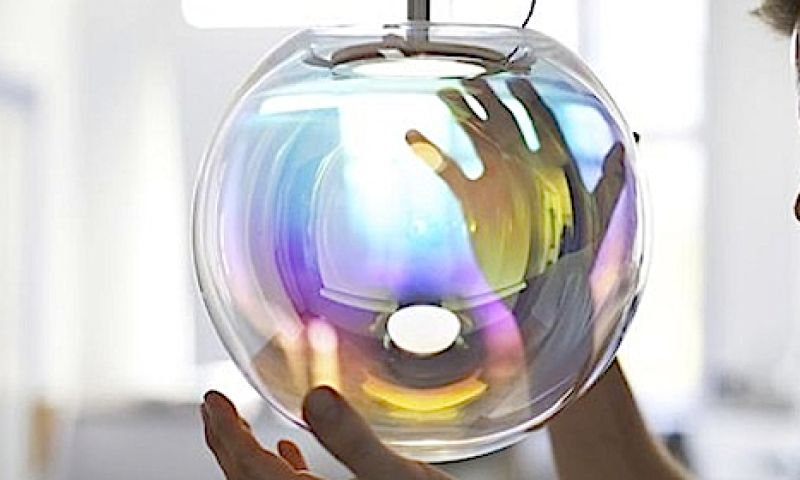 Lichtgevende zeepbel voor in huis