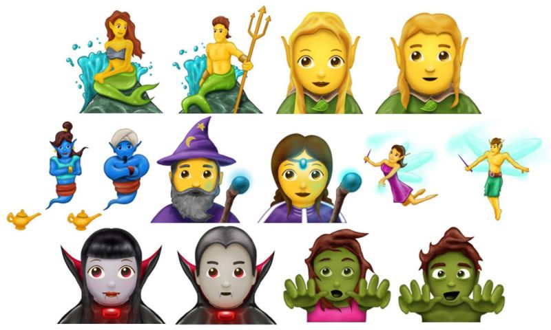 De nieuwe emoji: van zombie tot zeemeermin