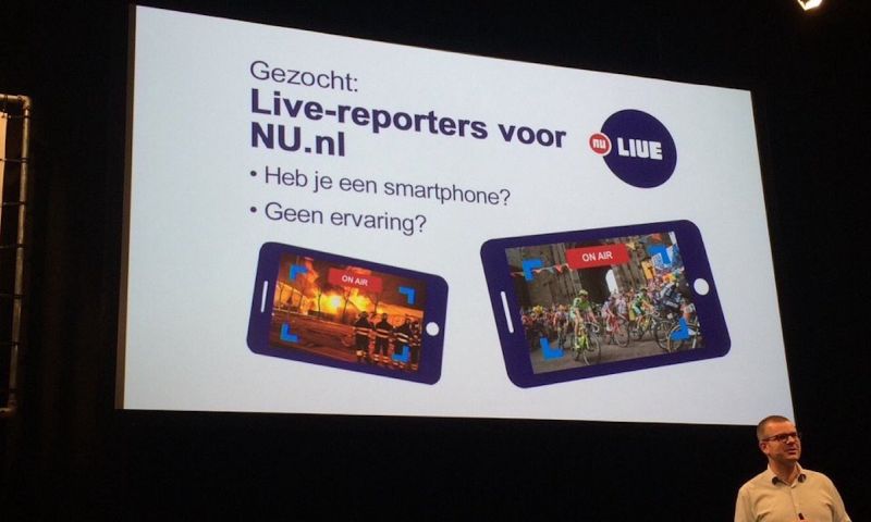 Nieuwe app NU.nl laat bezoekers live video streamen