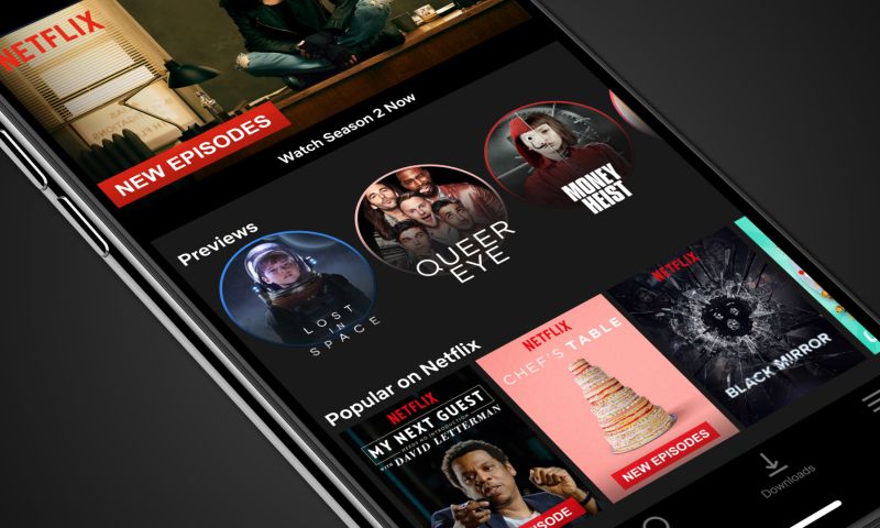 Netflix toont previews op mobiel als Stories