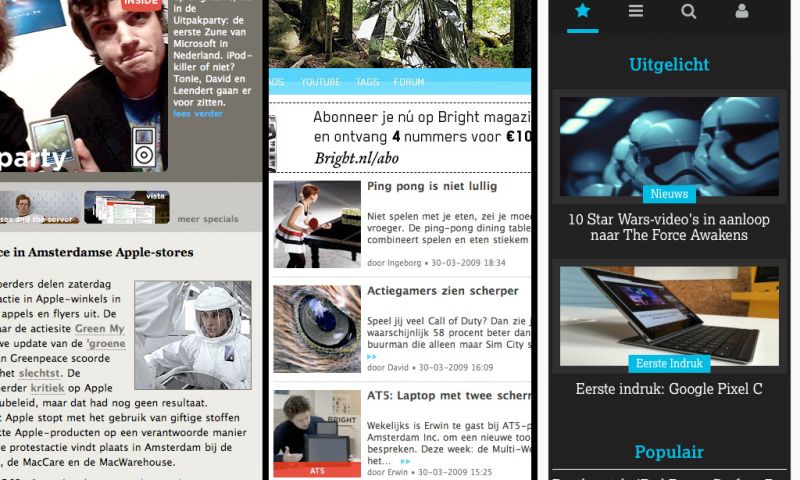 Nieuwe Bright-site live, apps onderweg