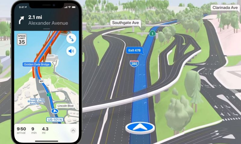 apple maps kaarten nederland vernieuwd benelux navigatie 