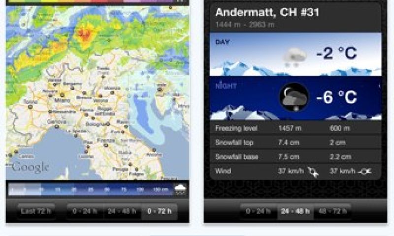 Met je iPhone de sneeuw in