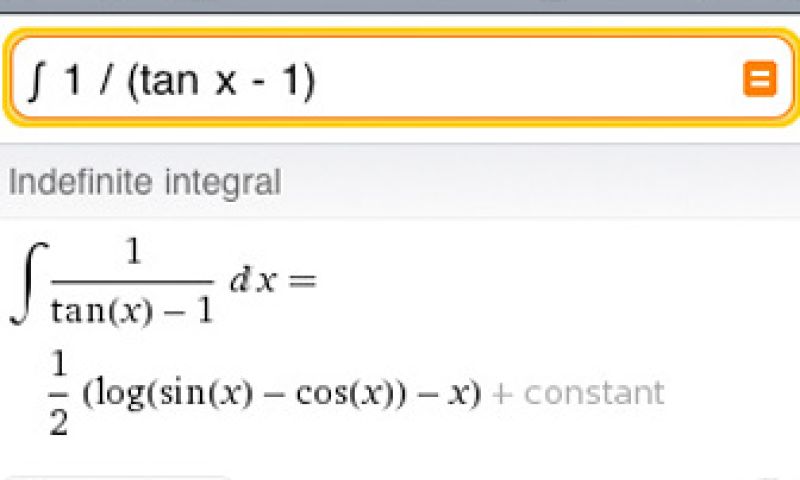 Rekenen met Wolfram Alpha op iPhone kost 40 euro
