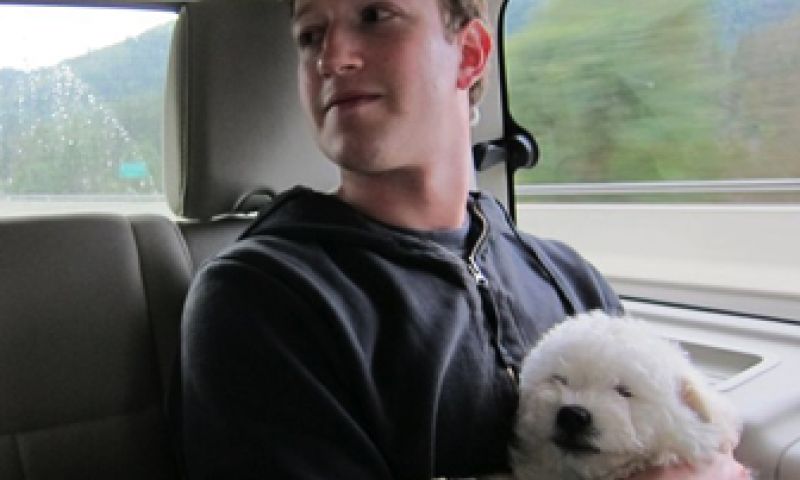 Hond van Mark Zuckerberg op Facebook