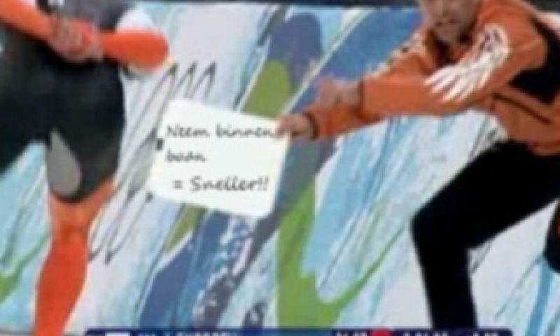 Neem binnenbaan = sneller