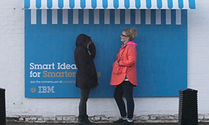 Billboards waar je op kunt zitten en onder kunt schuilen 