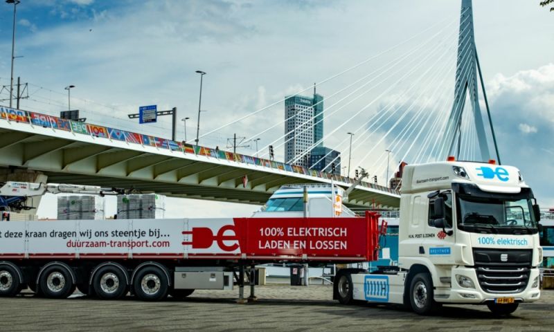 Transportbedrijven komen met elektrische 50-tons vrachtwagen