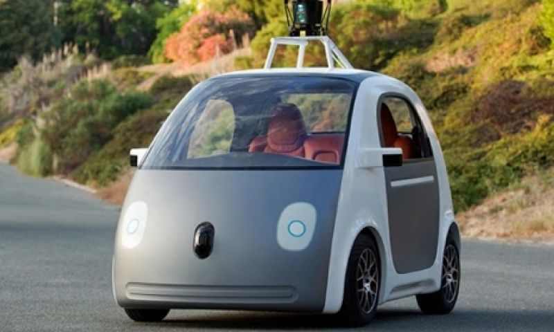 Cute! Google toont zijn eerste eigen zelfrijdende auto
