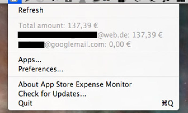 App Store Expense Monitor