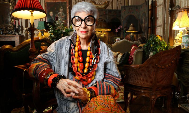 Iris Apfel werkt samen met WiseWear  