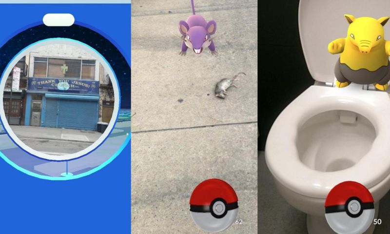 Top 5 vreemde plekken waar Pokémon Go spelers naar toe stuurt