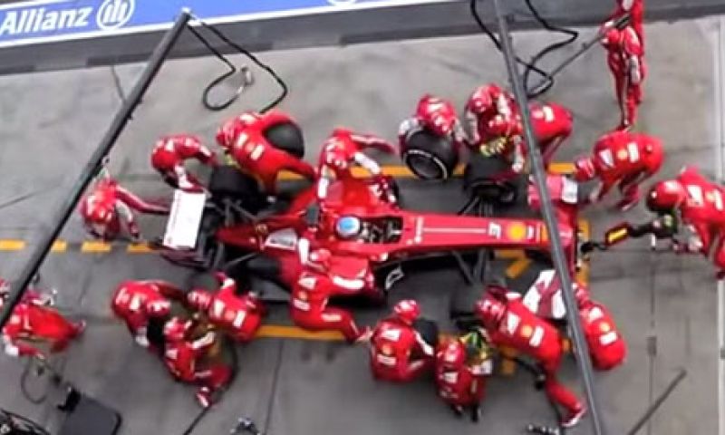 F1 Pit Stops in 1950 en nu