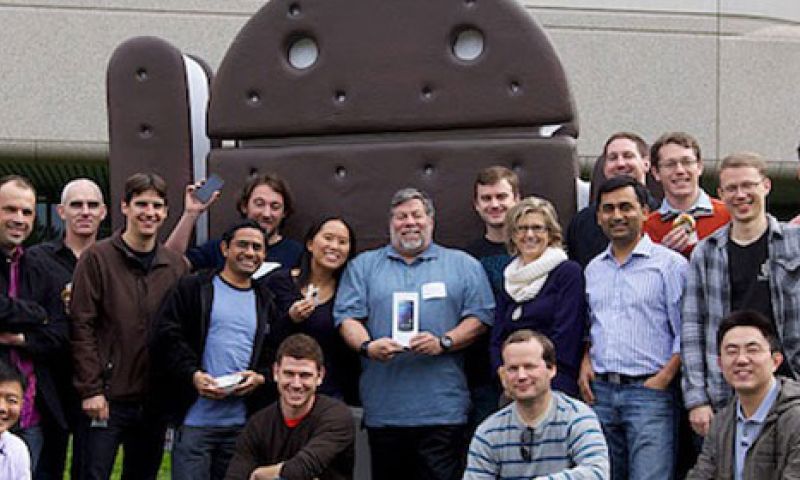 Hé Wozniak, voor welk kamp ben je nou? Apple of Android?