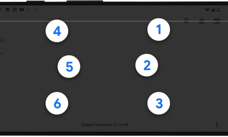 Android brailletoetsenbord van Google heeft geen extra hardware nodig