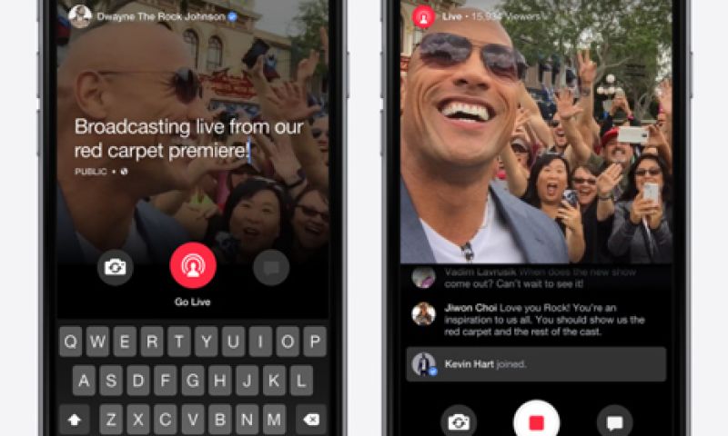 Facebook laat celebs nu ook live streamen