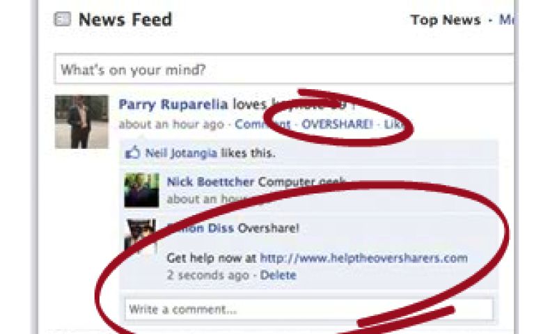 Reken af met vrienden die te veel delen