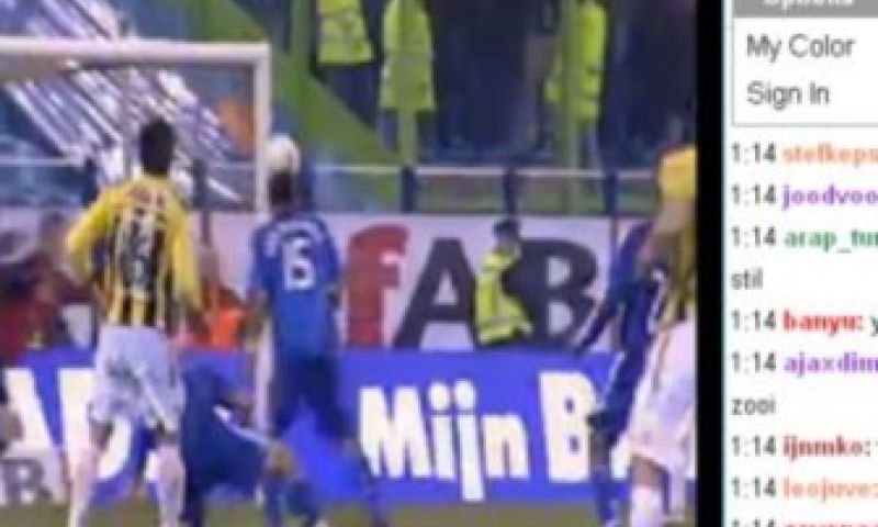 Rode kaart voor linken voetbalstreams