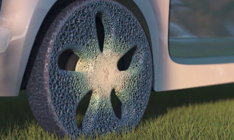 Michelin maakt autobanden van hout en 3d geprint rubber