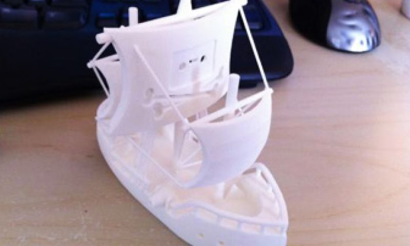 Eerste 3d-schip van The Pirate Bay geprint