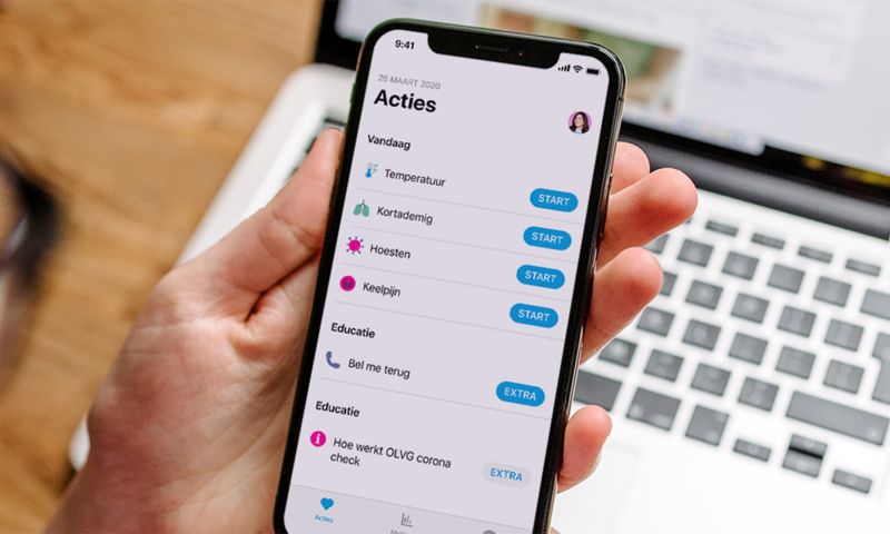 corona check app coronavirus checken ziekenhuis