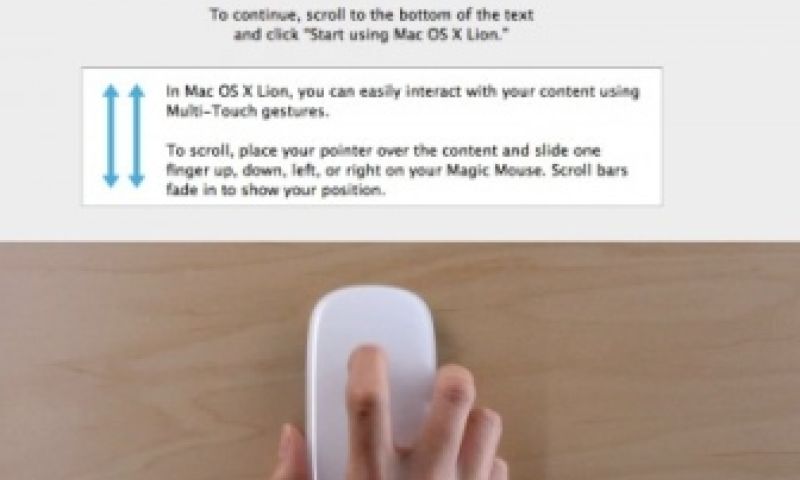 Wennen aan omgekeerd scrollen