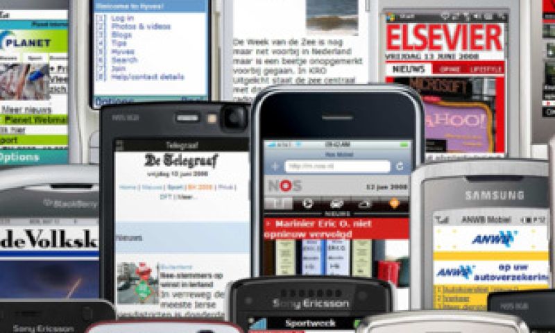 Mobiel internet nog niet heel populair
