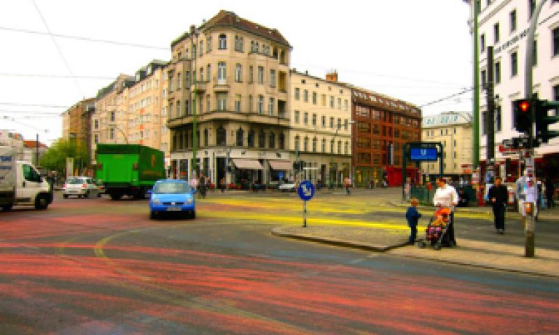 Laat sporen achter op straat
