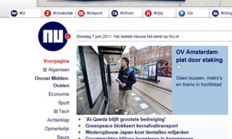 NU.nl in het nieuw