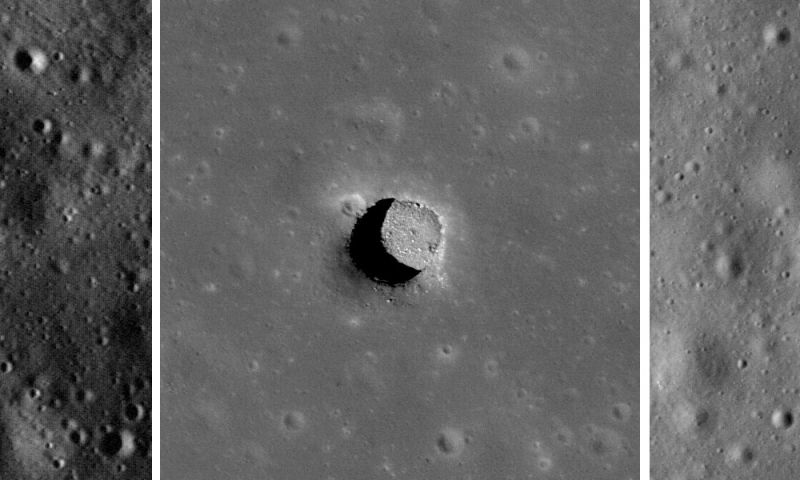 maan kuilen leven temperatuur nasa