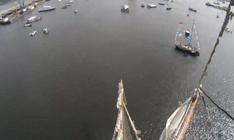 #SAIL2015: Live meekijken vanaf de mast van een varend tallship