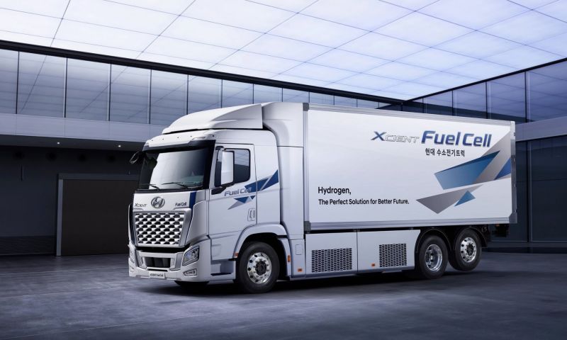 vrachtwagen waterstof Hyundai truck