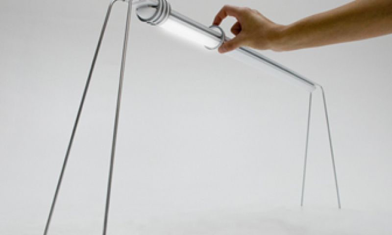 Schuiflamp op dunne pootjes