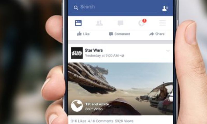 Facebook toont nu ook 360-graden-video's in je timeline