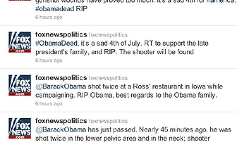 Fox News verklaart Obama opnieuw dood