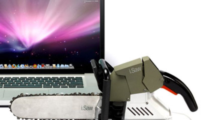 Kettingzaag op kantoor