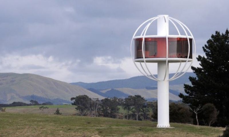 Leuk optrekje: futuristische 'boomhut' met uitzicht in 360 graden