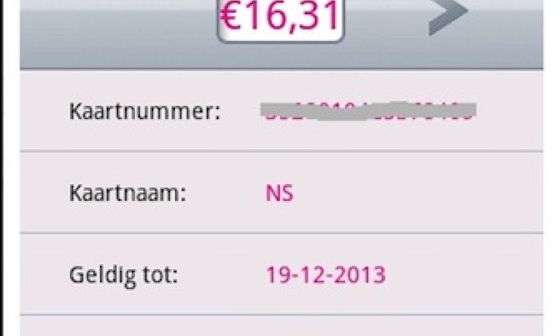 OV Chipkaart Saldo
