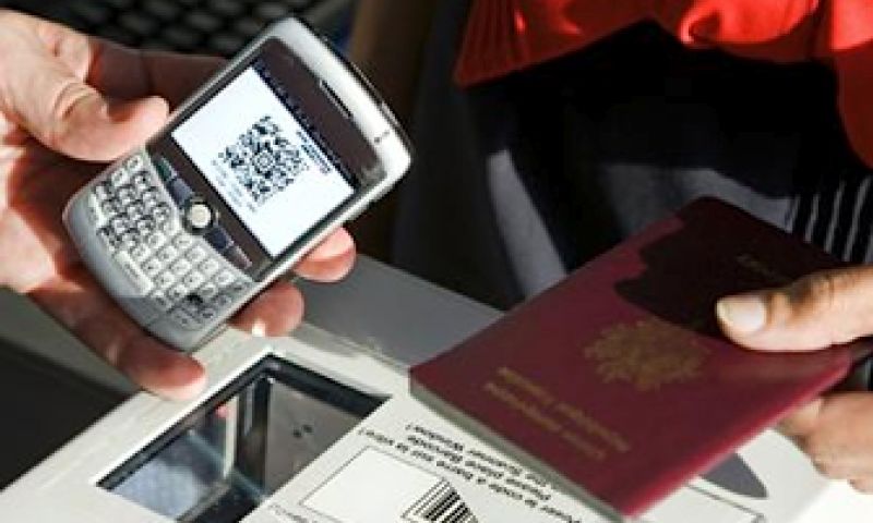 KLM instapkaart via sms