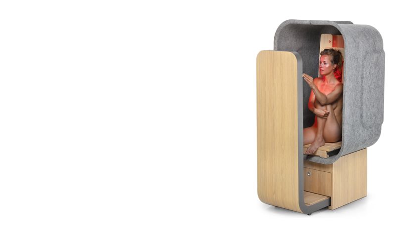 sauna thuis privé infraroodsauna IRstralen welness design