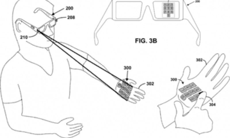 Gaan we Google Glass via geprojecteerde toetsen besturen?