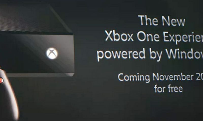 Xbox One krijgt vanaf 12 november update naar Windows 10