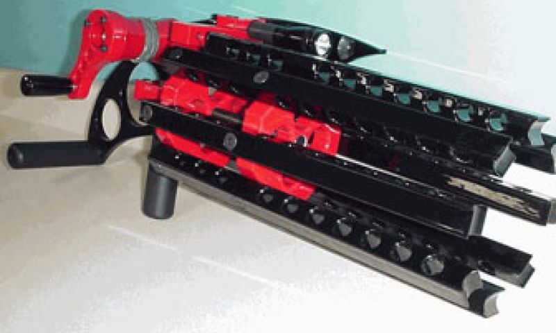 Tankskateboard en elastiekjesgatling voor groot kind