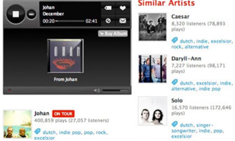 Last.fm niet langer gratis