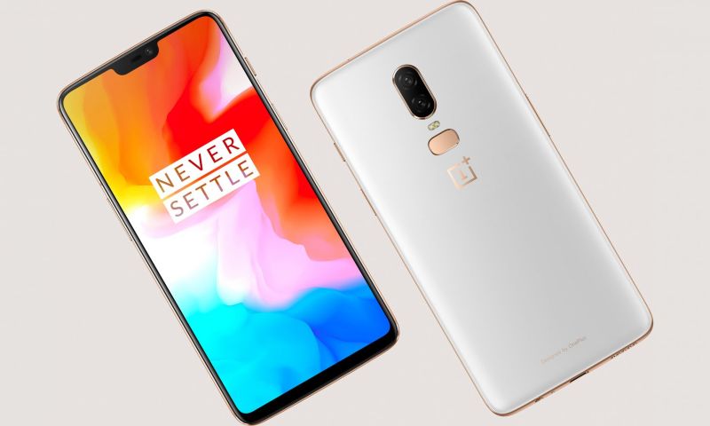 Witte OnePlus 6 vanaf morgen te koop